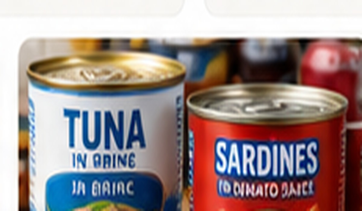 Canned tuna and sardines
