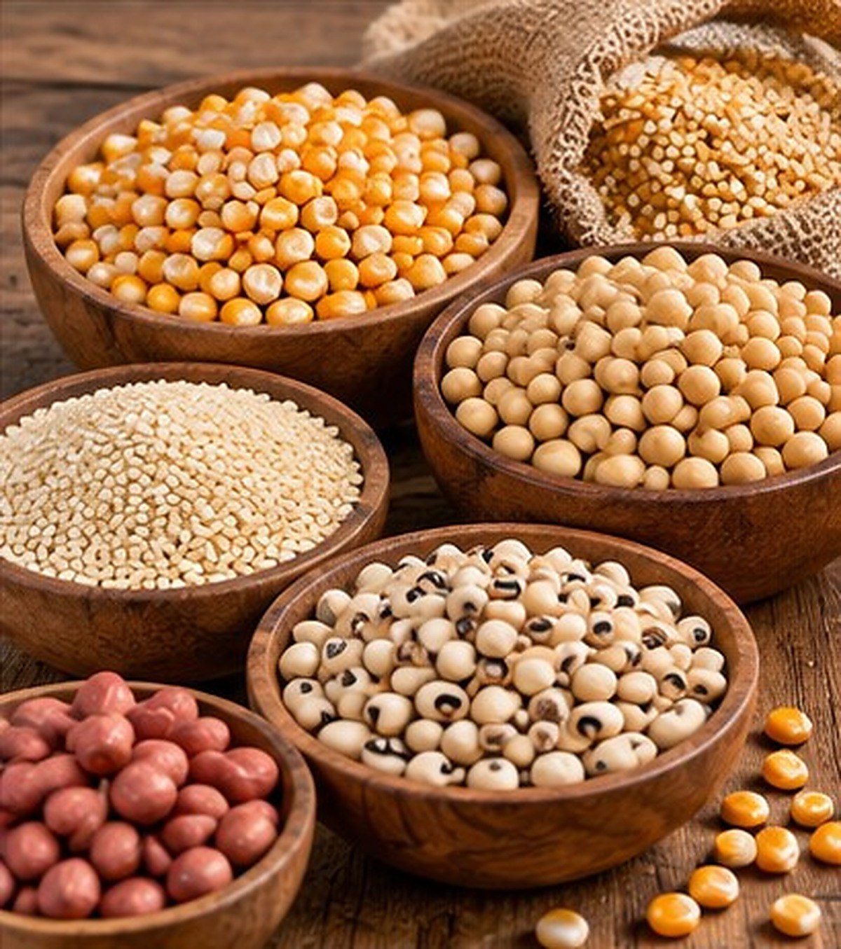 Grains and legumes